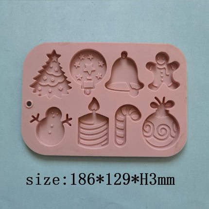 Holiday Spirit Silicone Mold Set for Creative Christmas Baking