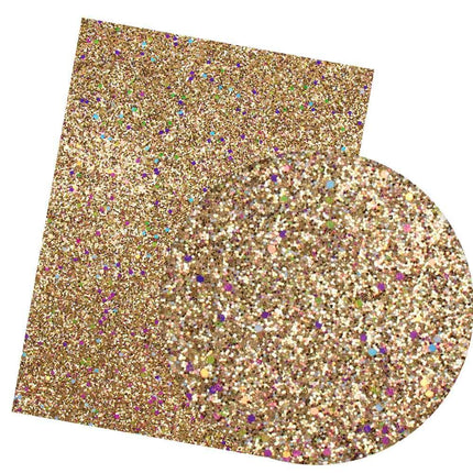 Iridescent Rainbow Glitter Vinyl Crafting Roll - Creative Shimmer Kit