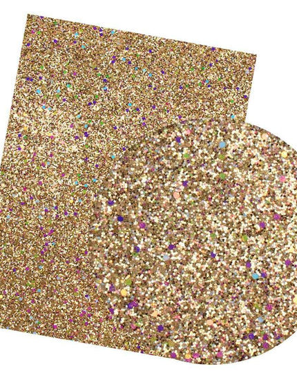 Iridescent Rainbow Glitter Vinyl Crafting Roll - Creative Shimmer Kit