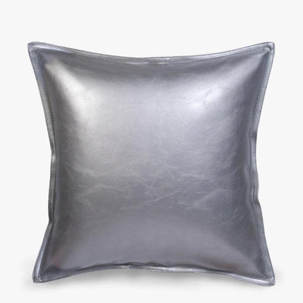Stylish Faux Leather Cushion Cover - Elegant Accent for Modern Interiors
