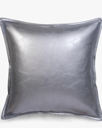 Stylish Faux Leather Cushion Cover - Elegant Accent for Modern Interiors