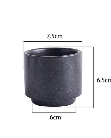 Elegant Artisan Japanese Large Ceramic Tea Cup with Unique Glaze Finish