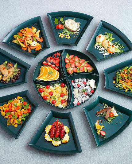 Sustainable Elegance: 12-Piece Wheat Straw Dining Set for Gourmet Experiences