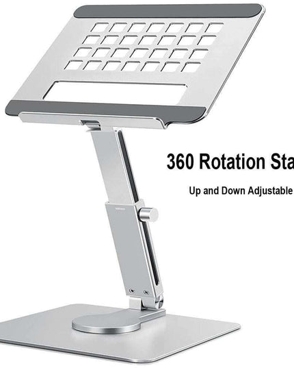 Premium Adjustable 360° Rotating Tablet and Laptop Stand - Durable Aluminum Alloy Holder