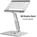 Adjustable Aluminum Tablet Stand with 360° Rotation and Height Customization for Xiaomi iPad, Tablet, Laptop