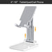 Premium Adjustable 360° Rotating Tablet and Laptop Stand - Durable Aluminum Alloy Holder