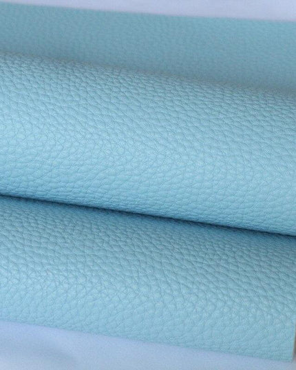 Elegant Litchi Pattern Vegan Leather Craft Sheet - A4 Size for Creative Projects