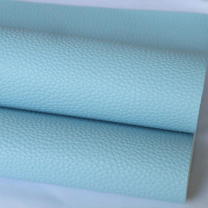 Elegant Litchi Pattern Vegan Leather Craft Sheet - A4 Size for Creative Projects
