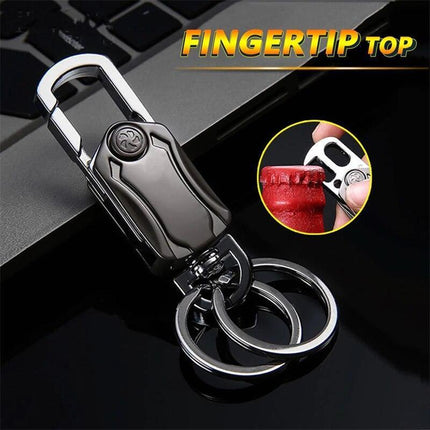 Adventure-Ready Keychain Multi-Tool with 360-Degree Rotation for Outdoor Enthusiasts