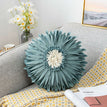 Round  cyan-blue / 1PCS  Cushion cover