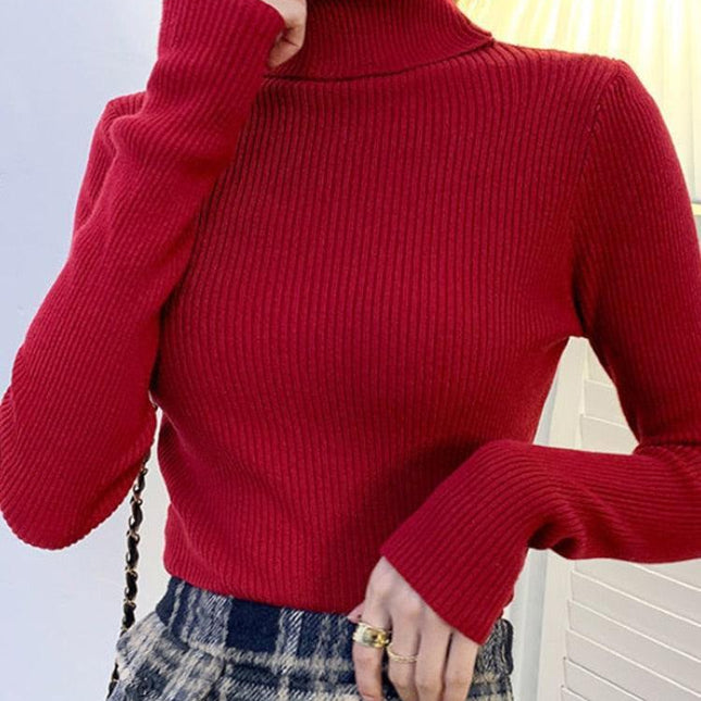 Chic Knitted Turtleneck Sweater: Perfect for Cozy Autumn Days