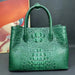 Luxurious Himalayan White Crocodile Leather Handbag - Exquisite Limited Edition Choice