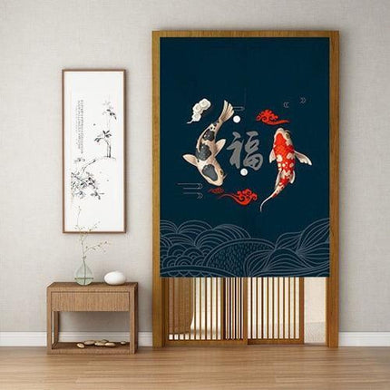 Koi Elegance Room Divider - Enhance Your Space with Japanese Flair
