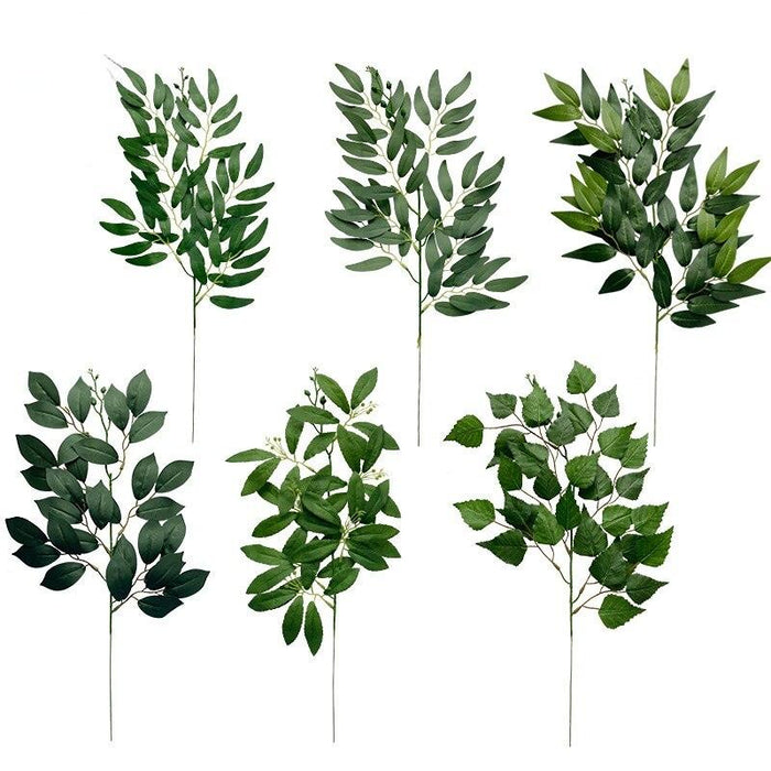Opulent Willow Leaves: Sophisticated Greenery for Luxurious Home Accents