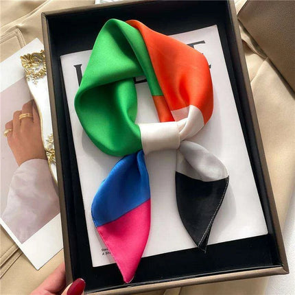 Elegant 70x70CM Printed Polyester Scarf for Timeless Style