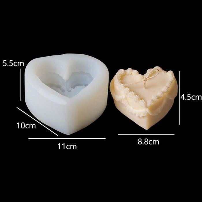 Love Heart Shape Cake Candle Mold Fondant Cake Baking Mould Aromatherapy Candle Making Mould DIY Valentine&#39;s Day Gifts Decor-0-Très Elite-1-Très Elite