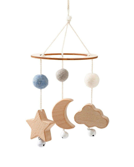 Musical Wooden Baby Crib Mobile - Safe Developmental Toy for Infants