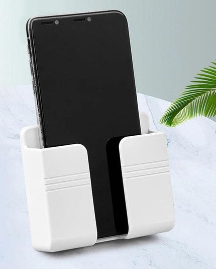 Smart Wall Organizer with Charging Dock and Remote Holder