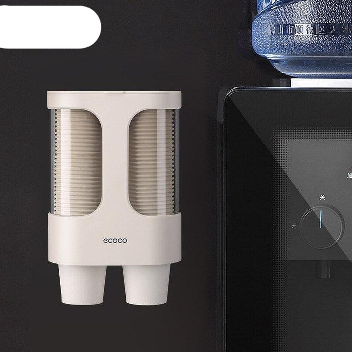 Paper Cup Storage Solution with Suction Cup Wall Mount