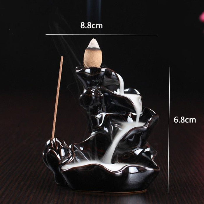 Mystical Dragon Smoke Cascade Incense Holder with Waterfall Effect
