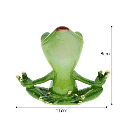 Charming Whimsical Frog Resin Figurines - Fun Decor for a Stylish Home Ambiance