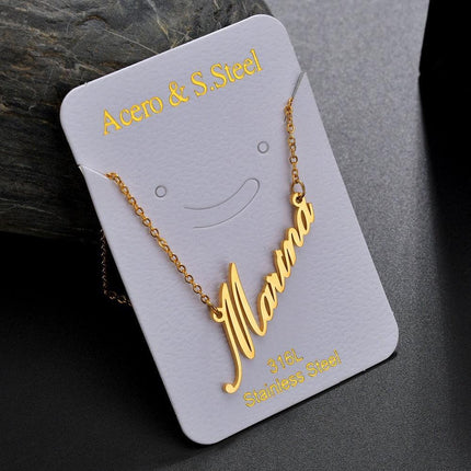 Personalized Gold Stainless Steel Choker Necklace - Stylish Women's Accessory