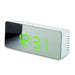 Modern Curved Screen LED Alarm Clock with Temperature Display and Snooze Function