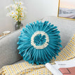 Round  Royal blue / 1PCS  Cushion cover