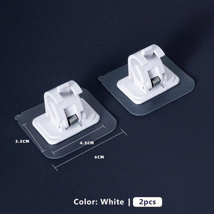 Heavy-Duty Waterproof Curtain Rod Brackets with Easy Peel-and-Stick Installation