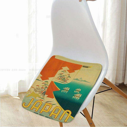 Tokyo Travel Flannel Seat Pad - Stylish Comfort Enhancement for Any Setting