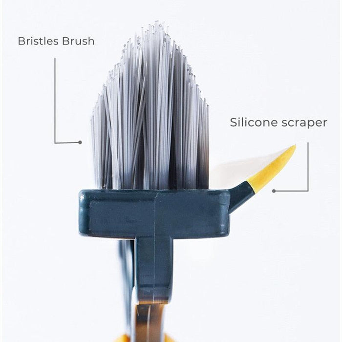 Versatile Triangular Scrubber Brush for Deep Cleaning