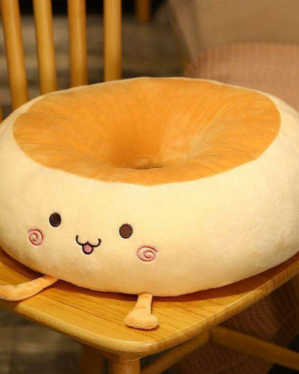 Bread Loaf Plush Comfort Cushion - Ideal for Relaxation, Travel, and Home Use