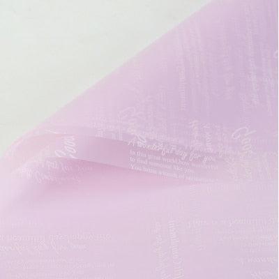 Elegant Floral Lettering Gift Wrap Set for Mother's Day: 20 Waterproof Sheets