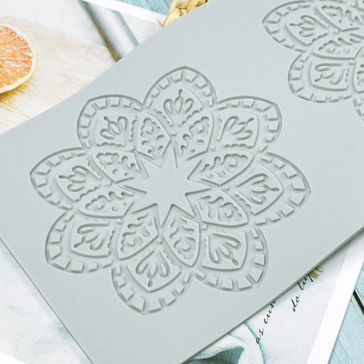 Snowflake Lace 3D Silicone Mold Set for Professional Cake Decorating