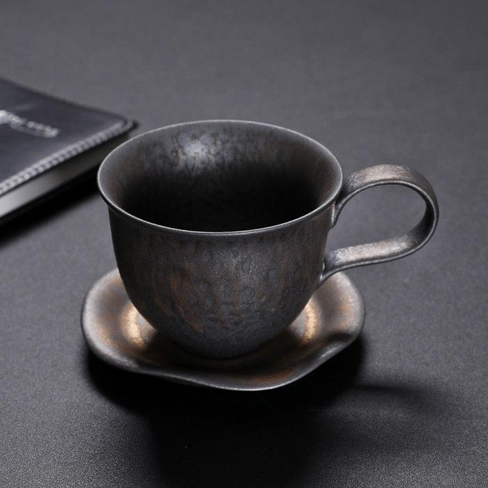 Artisan Vintage Japanese Stoneware Mug Set for Coffee and Tea Lovers