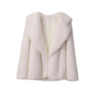 white fur coat / XXL