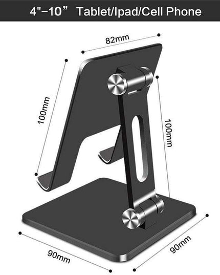 Adjustable Ergonomic Metal Stand for Phones and Tablets - Optimize Your Device Interaction