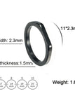 7 / 2.3mm Black