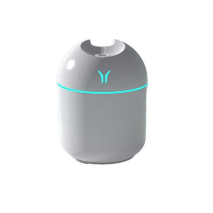 Compact Ultrasonic Essential Oil Diffuser - Mini AromaBreeze Humidifier with LED Light for Travel Relaxation