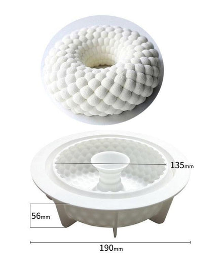 Versatile Circular Silicone Mold for DIY Candles and Treats