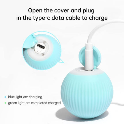 Smart Interactive Rotating Cat Play Ball - Fun and Engaging Activity for Indoor Cats