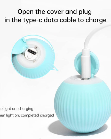 Smart Interactive Rotating Cat Play Ball - Fun and Engaging Activity for Indoor Cats