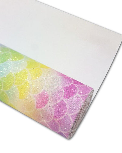 Sparkling Mermaid Glitter Fabric for Enchanting DIY Creations!