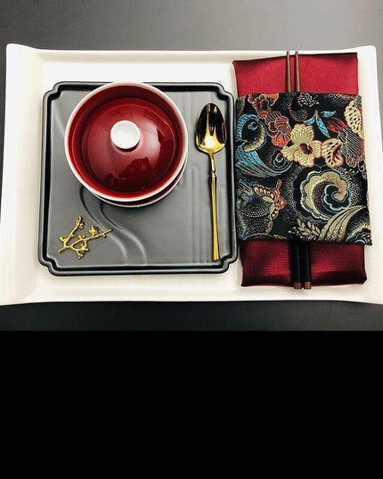 Luxury Botanical Porcelain Dining Set for Elegant Occasions