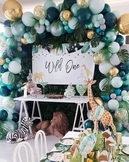 Elegant Blue Macaron Balloon Arch Kit - Transform Your Celebrations with Luxurious Style