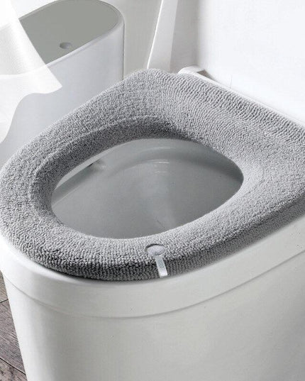 Winter Haven Plush Toilet Seat Cover with Easy-Clean Handle