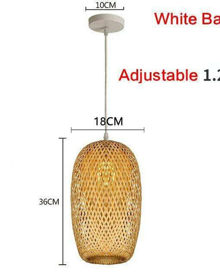 Sustainable Bamboo Chandelier Pendant Light - Stylish Illumination for Dining Areas