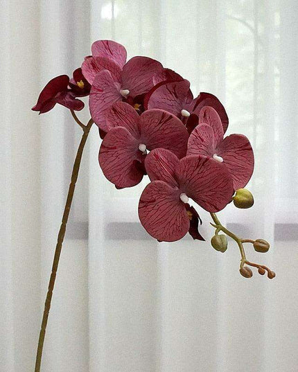 Elegant 7-Head Silk Orchid Arrangement for Seasonal Home Decor