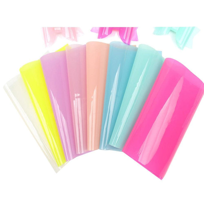 Lustrous Candy Jelly Vinyl Sheets: Exquisite DIY Crafting Collection for Eye-Catching Creations