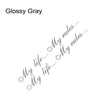 Glossy Gray / 80x10.5cm